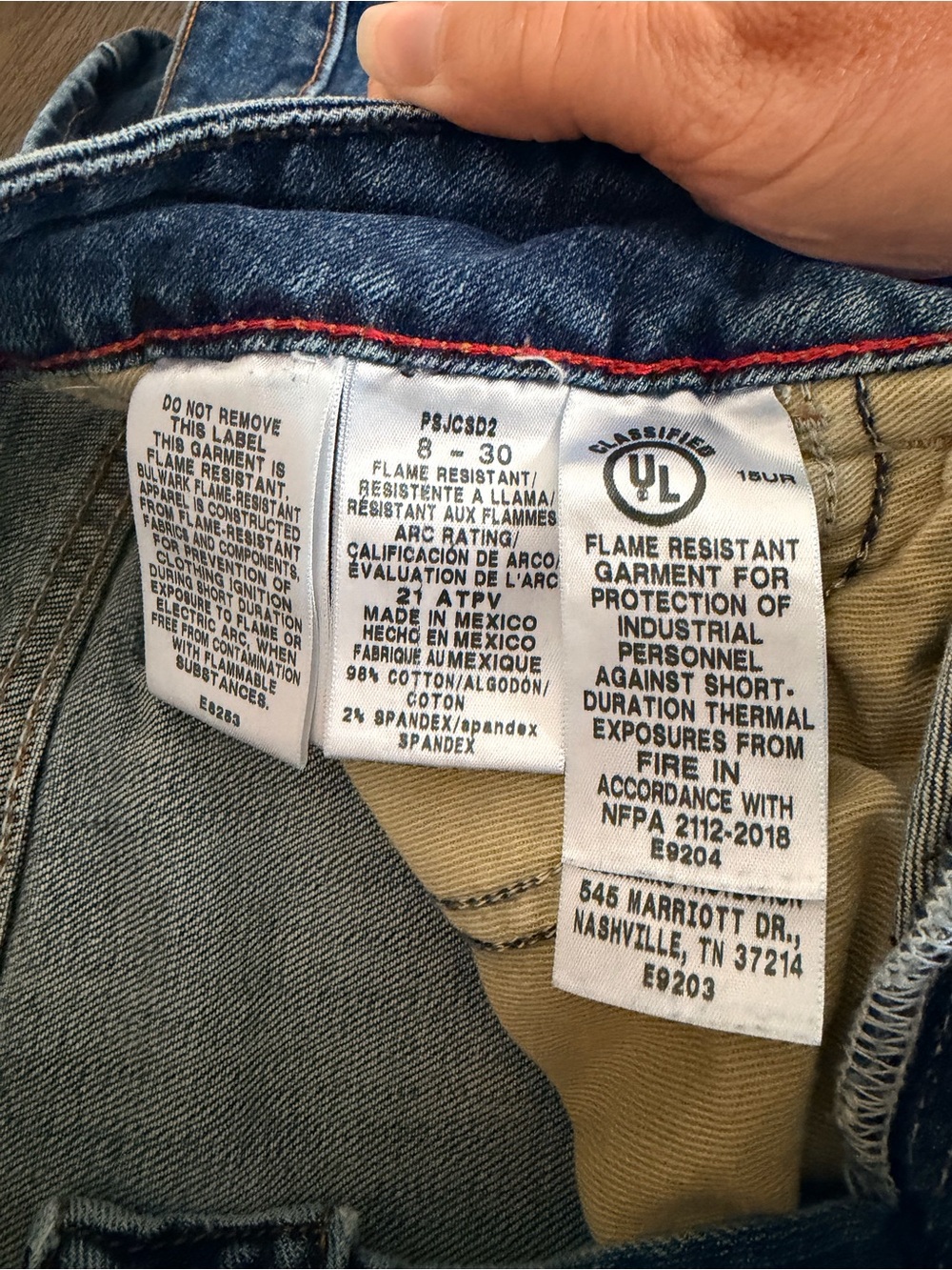 Bulwark Blue Denim Work Jeans - Picture 3 of 3